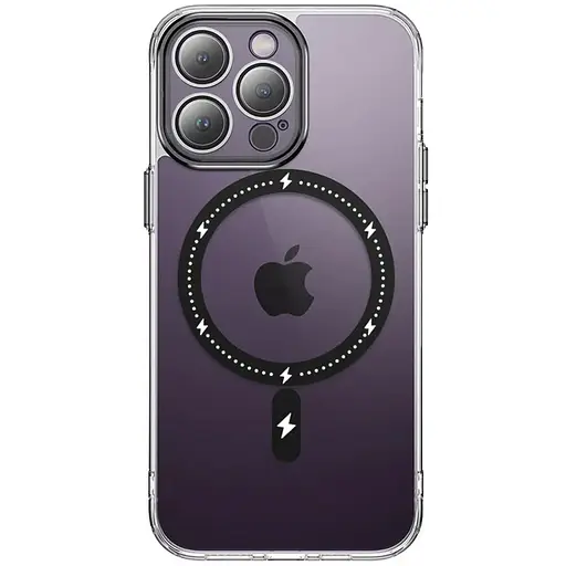 Чехол Epik TPU+PC Colorful with MagSafe для Apple iPhone 12 Pro 6.1 Черный