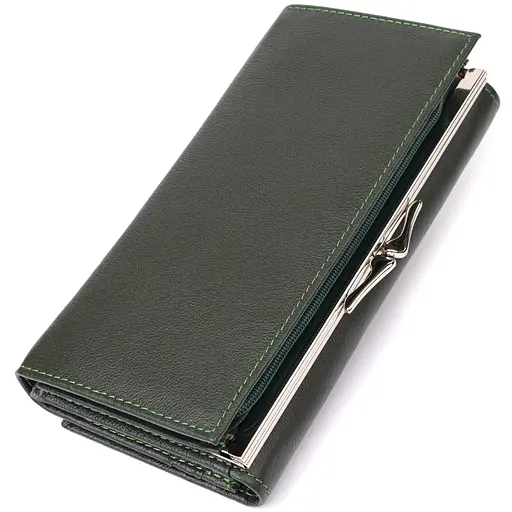 Кошелек женский на магнитах из натуральной кожи ST Leather 19х9.5х3 см acs0029686 - фото 2