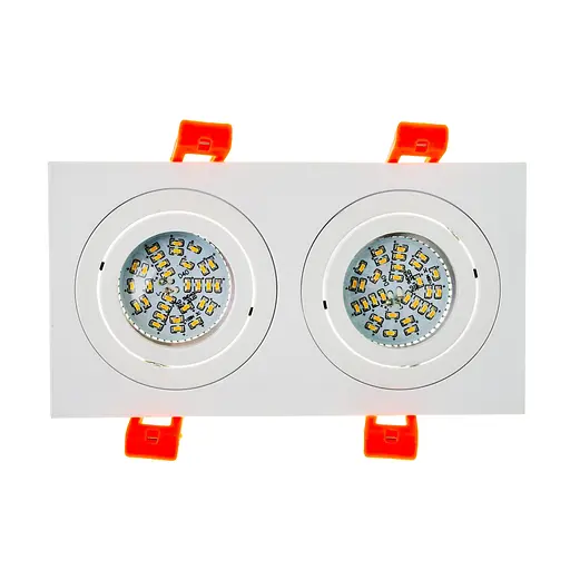 Светильник врезной поворотный Brille HDL-DT 109/2 MR16 WH 36-250 - фото 3