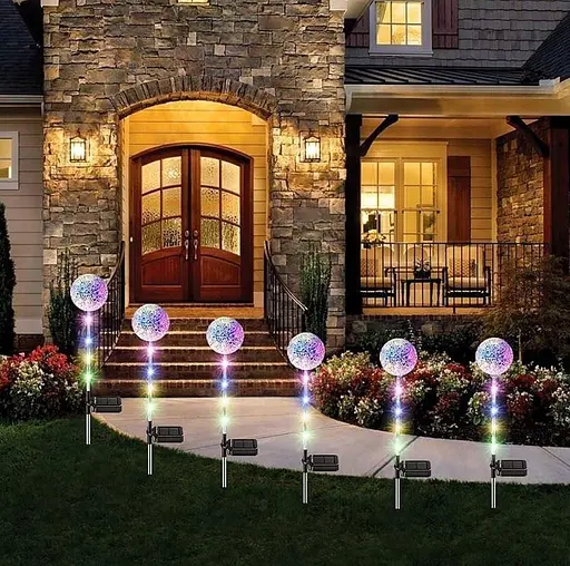 Світильники Sun Lamp Квітки цибулі садові на сонячних батареях 2 шт - фото 2