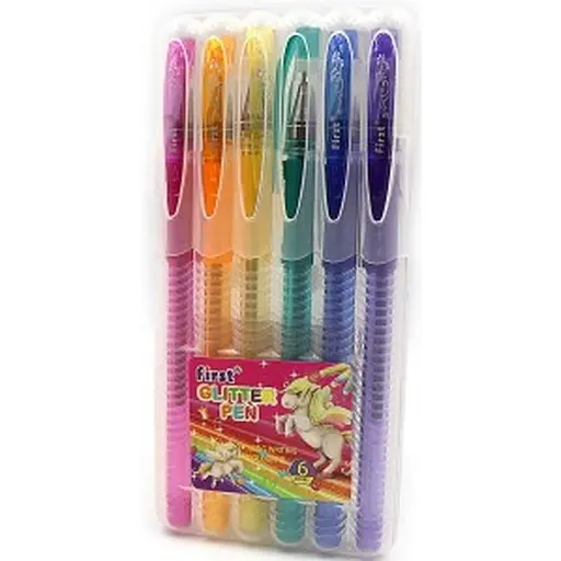 Набір гелевих ручок Glitter6 Bambi 9838-6, 6 кольорів - фото 1