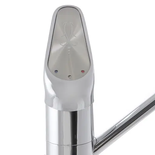 Смеситель для кухни Haiba Magic 004 с серой ручкой HB0686 Хром - фото 3