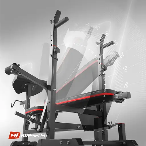 Скамейка тренировочная Hop-Sport HS-1075 Pro с партой Скотта - фото 9