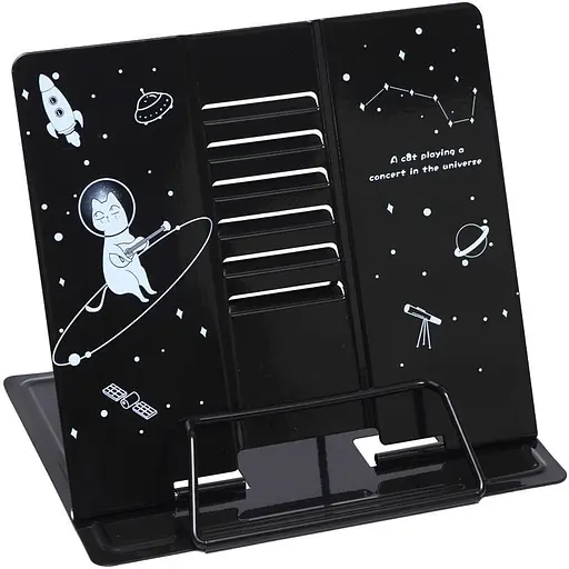 Підставка для книг "Котик Космонавт" LTS-8164 металева Вид 3