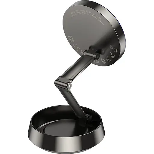 Автодержатель с беспроводной зарядкой Hoco HW33 Black (647946) [151328] - фото 4