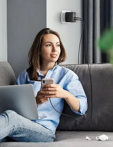 Зарядний пристрій 4 порти Ugreen CD224 65W GaN Charger (70774) - фото 5