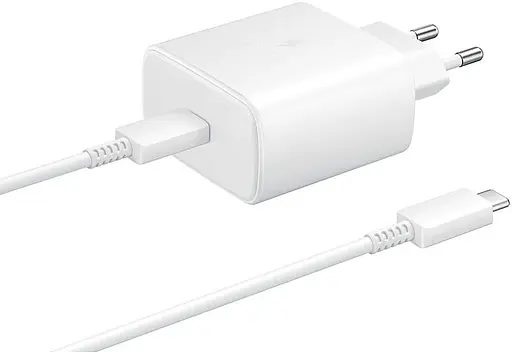 Зарядное устройство - блок Travel Adapter OEM (EP-TA845) USB-C 45W PD белый - фото 5