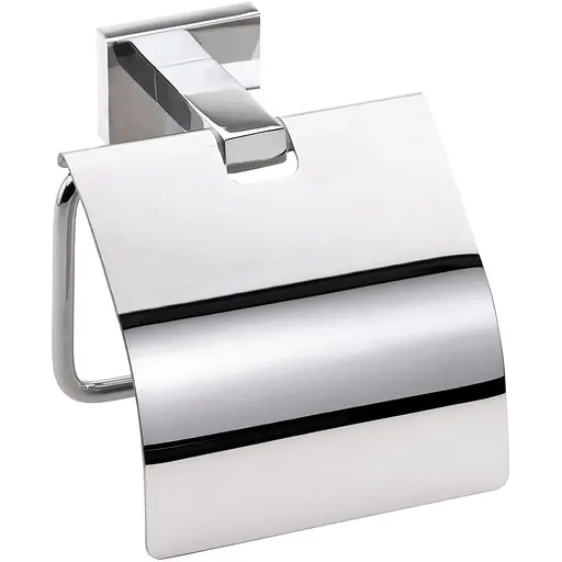 Держатель для туалетной бумаги Bemeta Plaza с крышкой 118112012 Хром - фото 1