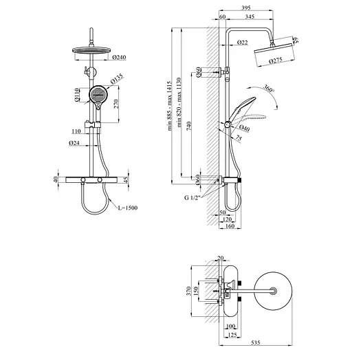 Душова система Kroner KRP Makon - GRP0637 (CV035369) - фото 13