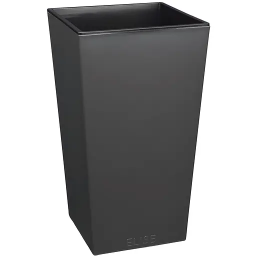 Кашпо Plastkon Elise 30х30х58 см матовое антрацит