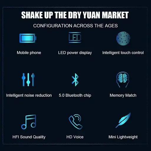 Беспроводные наушники F9 TWS bluetooth 5.1 black OPM с павербанком - фото 6