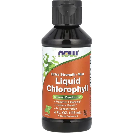 Хлорофіл рідкий Now Foods Liquid Chlorophyll екстра-сила смак м'яти 118 мл