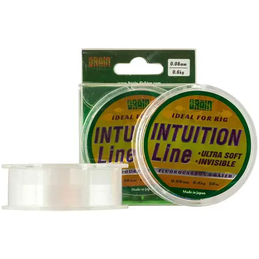 Волосінь Brain Intuition 50 м 0.10 мм 0.35 0.9 кг 1.9 lb  clear - фото 2