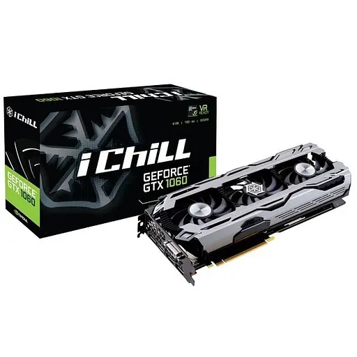 Відеокарта Inno3D GTX 1060 6Gb X3 iChill (C1060-1SDN-N5GNX) (GDDR5, 192 bit, PCI-E 3.0 x16) Б/в - фото 3