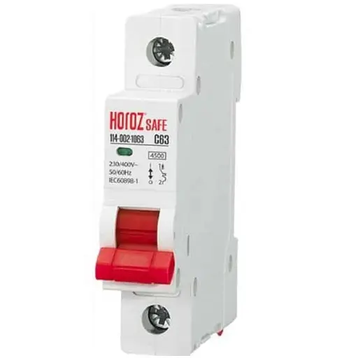 Выключатель автоматический Horoz Electric SAFE 1P C 63А