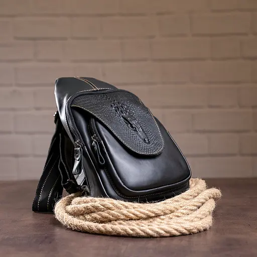 Чоловіча шкіряна сумка Vintage 16х29,5х6 см sum0014983 - фото 3