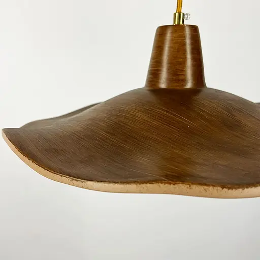 Підвісний світильник-квітка у корпусі Ø 38х9 см з імітацією дерева | Line F | Арт. SGA30-380 - фото 6