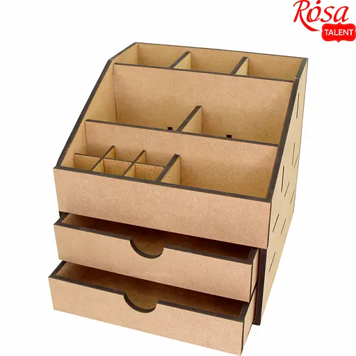 Декоративний комод-органайзер Rosa Talent 2 шухляди МДФ 22.5х22.5х22.5 см - фото 2
