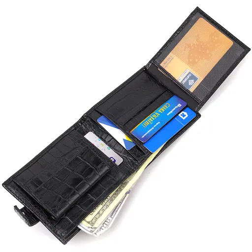 Мужской кожаный кошелек Canpellini 12.2х9.5х2 см acs0025666 - фото 5