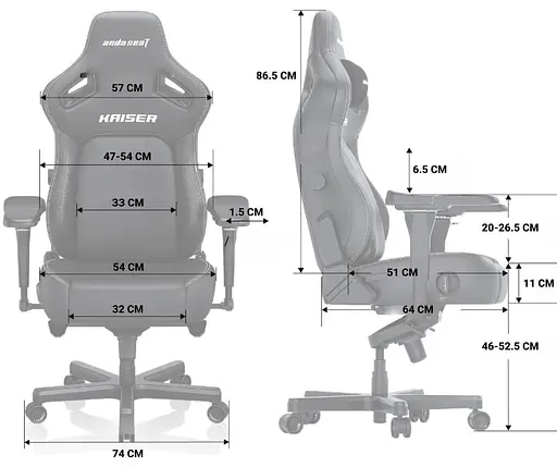 Игровое кресло Anda Seat Kaiser 4 Size XL Maroon Premium PVC (AD12YDDC-XLL-20-A-PV/C) - фото 6