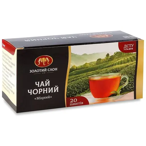 Чай чорний Золотий Слон Міцний 20 шт. х 1.3 г - фото 2