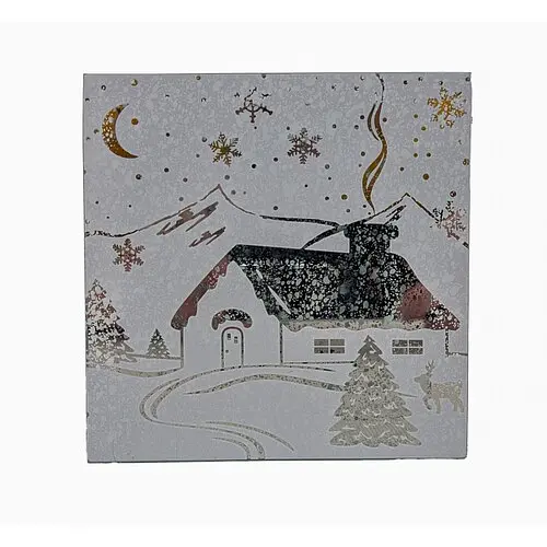 Подсвечник Заснеженный домик - фото 1