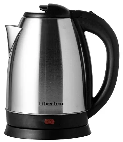Електрочайник Liberton LEK-6800, Inox, 1500W, 1.8л, дисковий, нержавіюча сталь/пластик, індикатор рівня води, захист від перегріву, захист від включення без води - фото 1