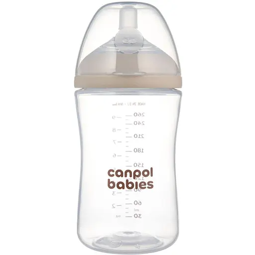 Бутылочка антиколиковая Canpol babies Natural Shape с соской Dual-zone 260 мл (35/401) - фото 1