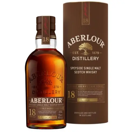 Віскі Aberlour 18 yo Double Sherry Cask Finish Single Malt Scotch Whisky 43% 0.7 л