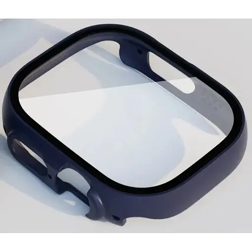 Чехол-накладка DK Пластик Soft-Touch Glass Full Cover для Apple Watch 49mm (dark blue) - фото 3