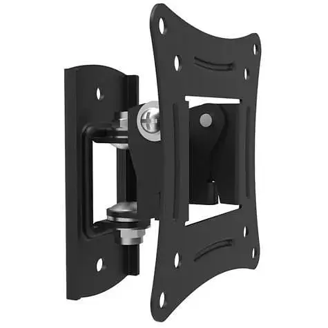 Настенный крепеж LCD/Plasma TV 15-28" Walfix R-243B черный, VESA 100x100, до 15 кг, поворот на 60°, наклон от -5° до +15°, - фото 1