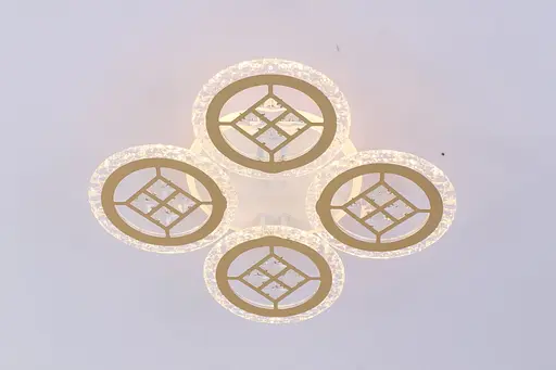 Люстра светодиодная VALESO V K39928-4 1 WT gold с пультом - фото 3