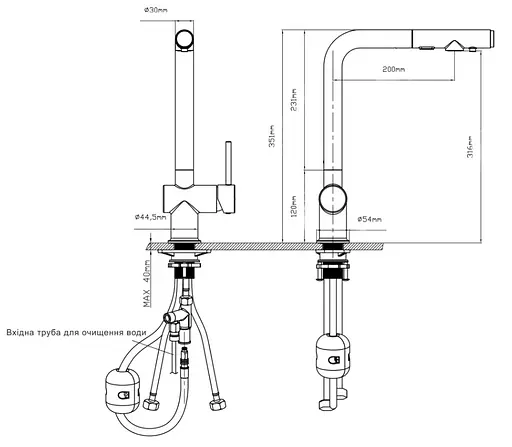 Смеситель для кухни Qtap Rozcesti QTROZ367CRM45941 - фото 8