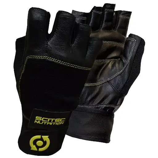 Перчатки Scitec Nutrition Glove Yellow Leather Style S 
