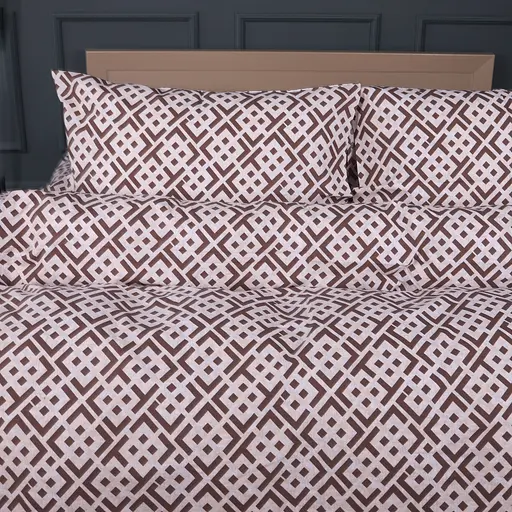 Пододеяльник MirSon бязь Abstract Brown 175х210 см (2200013165118) - фото 1