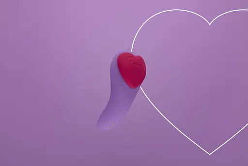 Вібратор FairyGasm HeartGem 10 см фіолетовий - фото 9