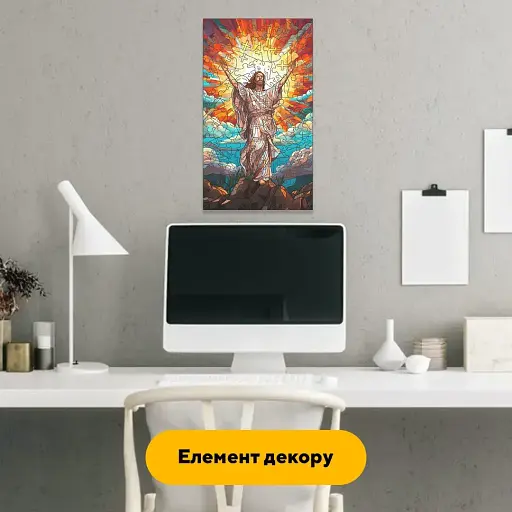 Деревянный фигурный пазл Мозаика Воскресенье, А2, Деревянная коробка 300+ элементов - фото 5