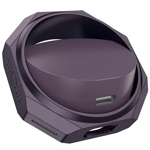 Бездротові навушники Hoco EW70 Glory true wireless BT headset, BT5.5, 35mAh, 300mAh, 6h, black-purple - фото 2