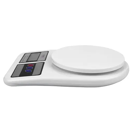 Кухонні електронні ваги SF-400 до 10 кг з тарокомпенсацією, Kitchen Master Білий 81742 - фото 4