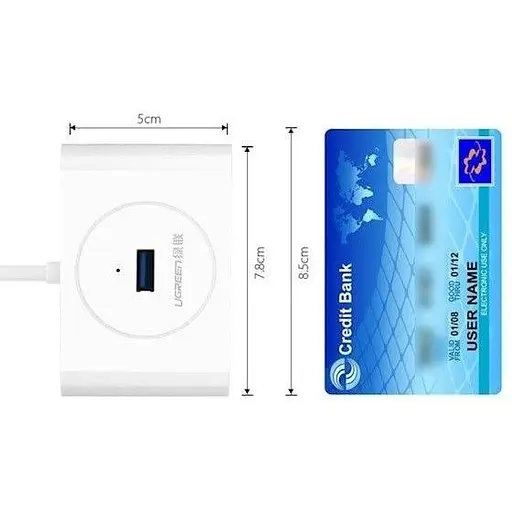 USB-хаб Ugreen CR113 USB to 4-Port USB 3.0 (40850) [52736] - фото 5