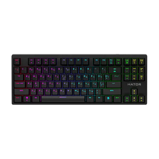 Клавіатура Hator Rockfall EVO TKL Optical RGB Black (HTK-630)