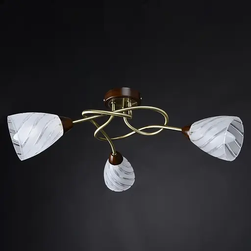Люстра стельова Brille класична E14 40W G (LK-287C/3) - фото 5