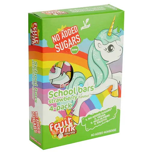 Батончик Fruit Funk Unicorn Полуничний 80 г (4 шт. х 20 г) - фото 2