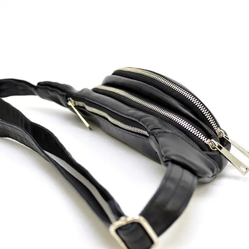 Шкіряна чоловіча сумка на пояс TARWA 11х30х5 см nsa0001309 - фото 2