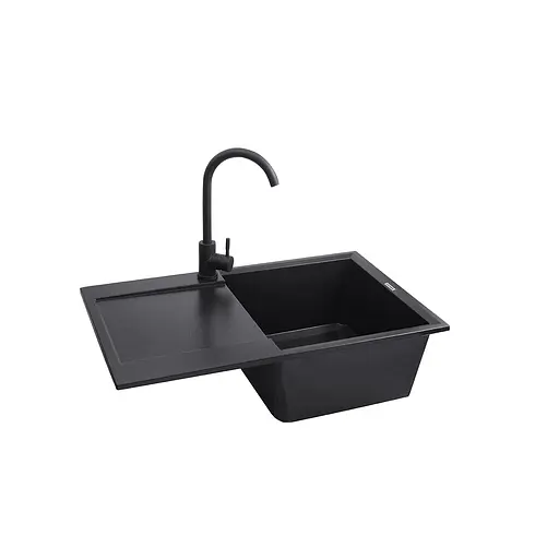 Кухонна мийка гранітна Kroner KRP Komposit GRB-7850 CV031064, Графит - фото 4