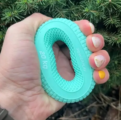 Еспандер кістьовий PowerPlay силіконовий PP-4333 Hand Grip Medium 20 кг Зелений (PP_4333_Green_20kg) - фото 3