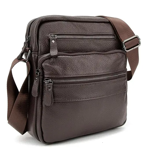 Чоловіча шкіряна сумка через плече Tiding Bag M56-9981C