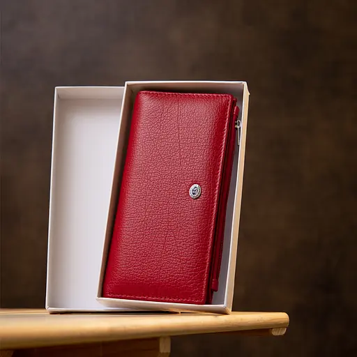 Жіночий шкіряний гаманець ST Leather 19х9.5х1.5 см acs0018193 - фото 9