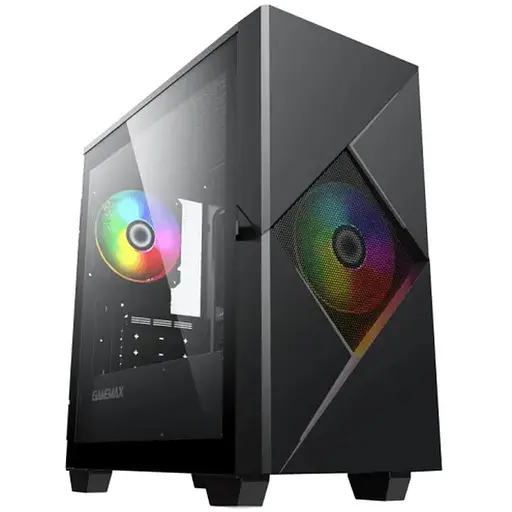 Корпус GameMax Cyclops BG Black, без БЖ, Mini Tower, Micro ATX / Mini ITX, 1xUSB 3.1, 2xUSB 2.0, 3x120 мм LED, 350х188х380 мм