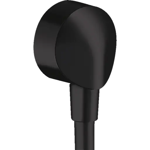 Шлангове під'єднання Hansgrohe FixFit E без зворотного клапана Matt Black 27454670, Чорний матовий - фото 1